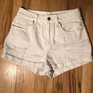 White PacSun Mom Short